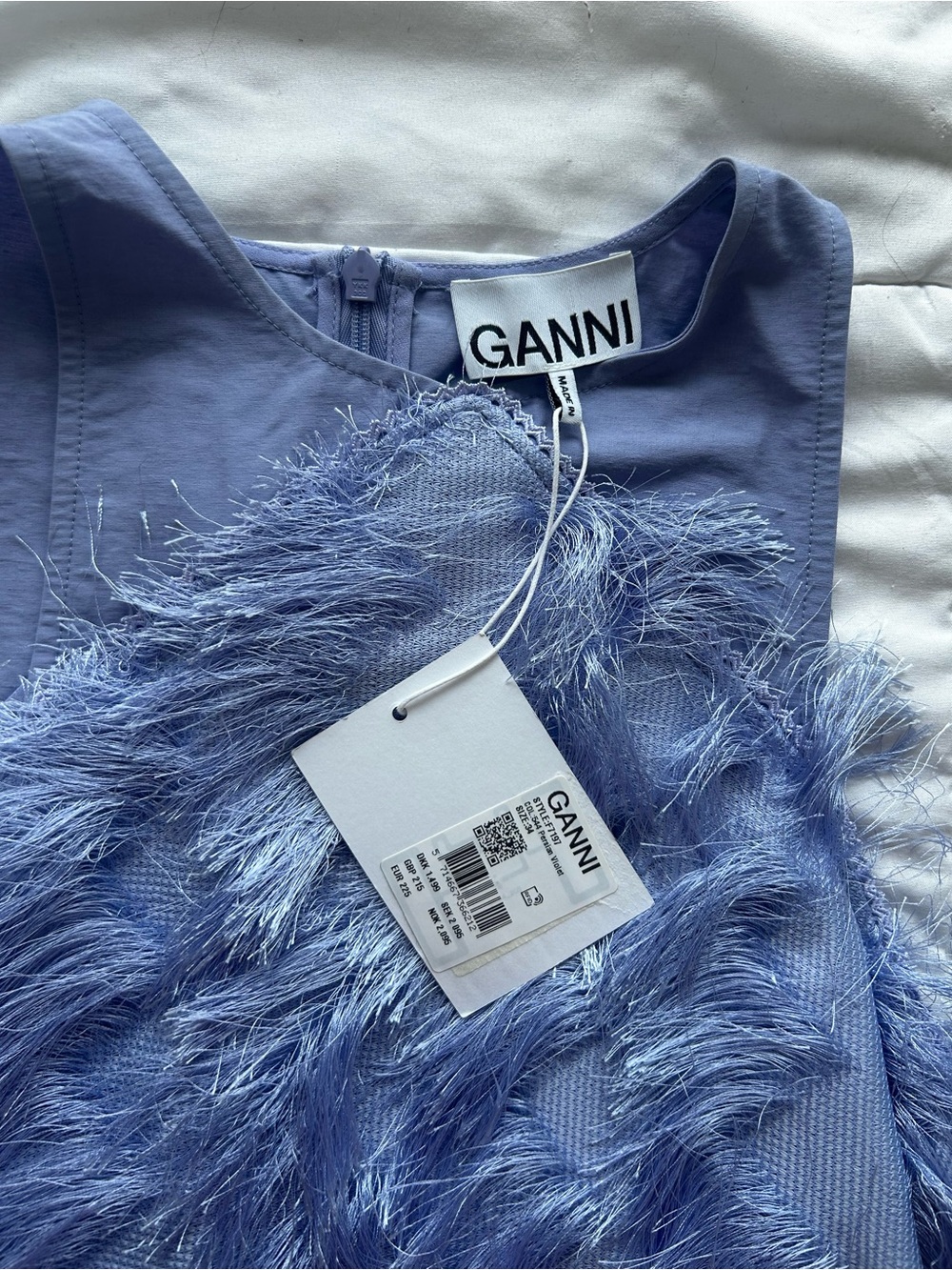 Ganni Feathered Tank